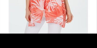 Alfani Women's Layered Tunic Tank Orange Size Petite L