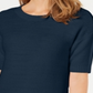 Charter Club Women's Cotton Sweater Navy Size -Petite L