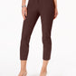 Alfani Women's Petite Hollywood-Waist Skinny Ankle Pants Brown Size 14 P