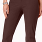 Alfani Women's Petite Hollywood-Waist Skinny Ankle Pants Brown Size 14 P