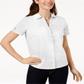 Karen Scott Women's Cotton Eyelet Shirt White Size Petite Large