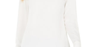 Calvin Klein Women's Petite Mock-Neck Top White Size Extra Large Petite