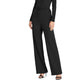 Ralph Lauren Women's Belted Long Sleeve V Neck Jumpsuit Black Size 4