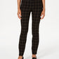 Charter Club Women's Windowpane Pants  Charcoal Size 10