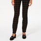 Charter Club Women's Windowpane Pants  Charcoal Size 10