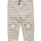 First Impressions Baby Boy's Striped Star-Patch Jogger Pants Beige Size 3-6MOS