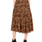 Style & Co Women's Animal Print Skirt Brown Size XX-Large