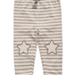 First Impressions Infant Boy's Striped Star Patch Jogger Pants Brown Size 6-9MOS