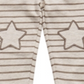 First Impressions Infant Boy's Striped Star Patch Jogger Pants Brown Size 6-9MOS