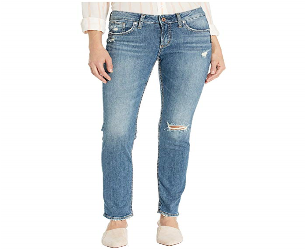 Silver Jeans Co Women's Slim Jeans Blue Size 29x31