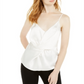 INC International Concepts Women's Solid Twist Front Cami Top White Size Medium