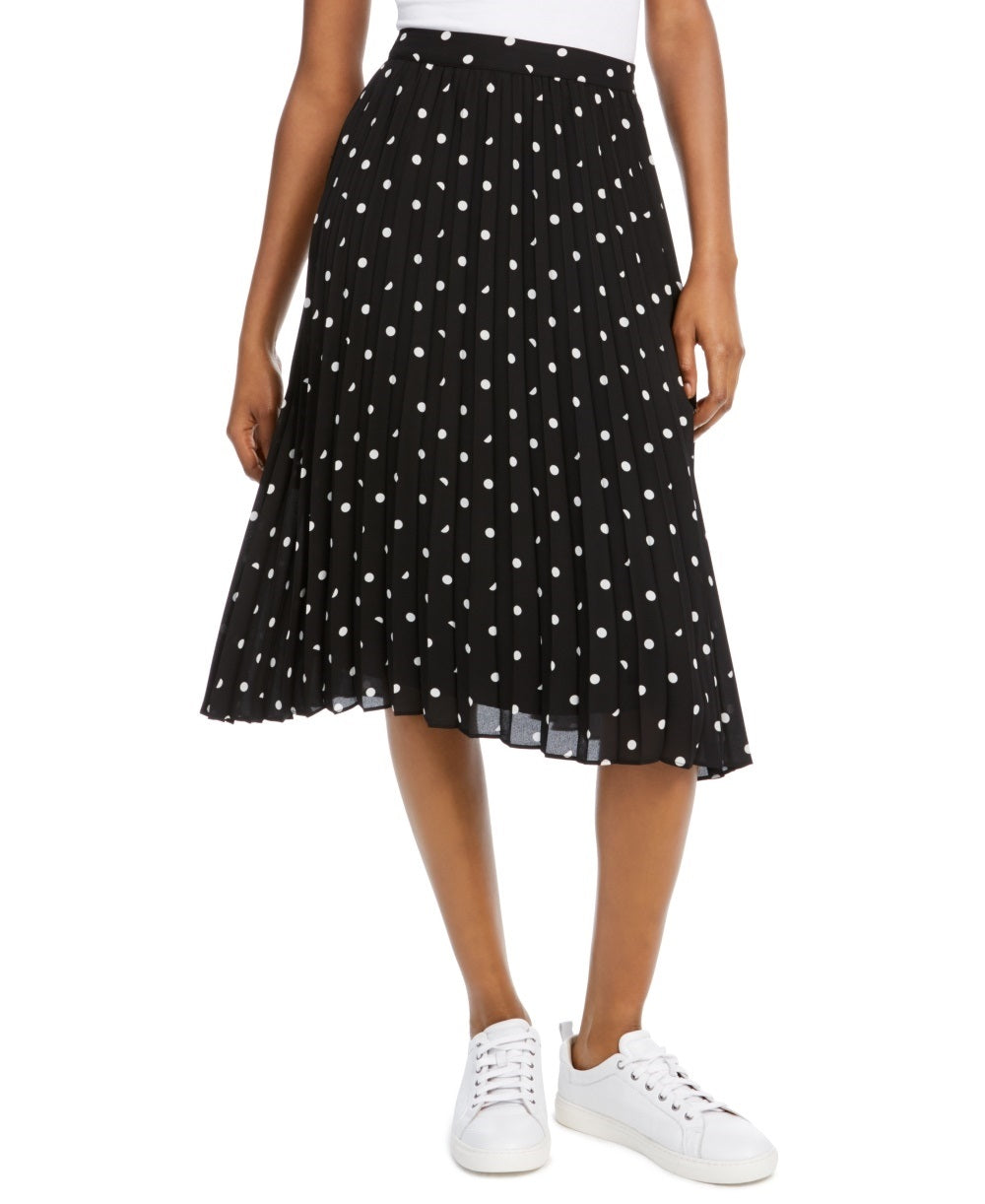 Maison Jules Women's Midi Skirt Black Size Medium