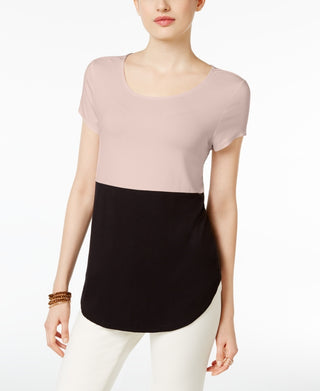 Alfani Women's Printed T-Shirt Pink Size Small