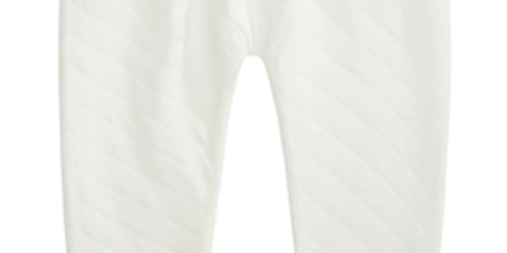 First Impressions Baby Girl's Quilted Pants White Size 0-3 M