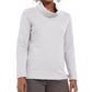 Karen Scott Women's Heather Long Sleeve Turtle Neck Blouse Top Gray Size Petite Large