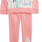 Disney Little Girl's 2 Pc Princess Squad Hoodie Shirt & Jogger Pants Set Pink Size 4
