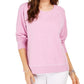 Style & Co Women's Contrast Stitched Sweatshirt Purple Size Medium