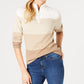 Karen Scott Women's Cotton Striped Sweater Brown Size X-Small