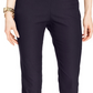 Charter Club Women's Cambridge Tummy Control Slim Leg Pants Navy Size 22X5