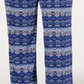 NY Collection Women's Plus Printed Pull on Pants Blue Size XXXL