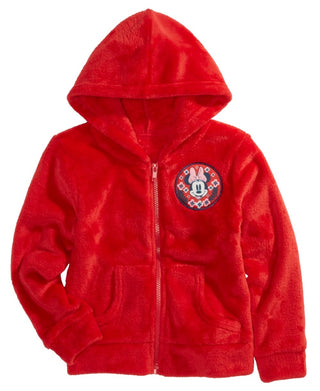 Disney Little Girl's Minnie Mouse Zip Woobie Hoodie Red Size 4