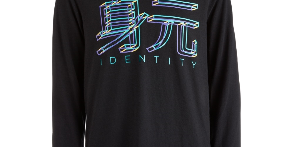 Ideology Big Boy's Graphic Print Hooded T-Shirt Black Size Small