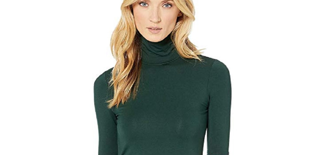 Ralph Lauren Women's Solid Short Sleeve Mock Top Green Size X-Large