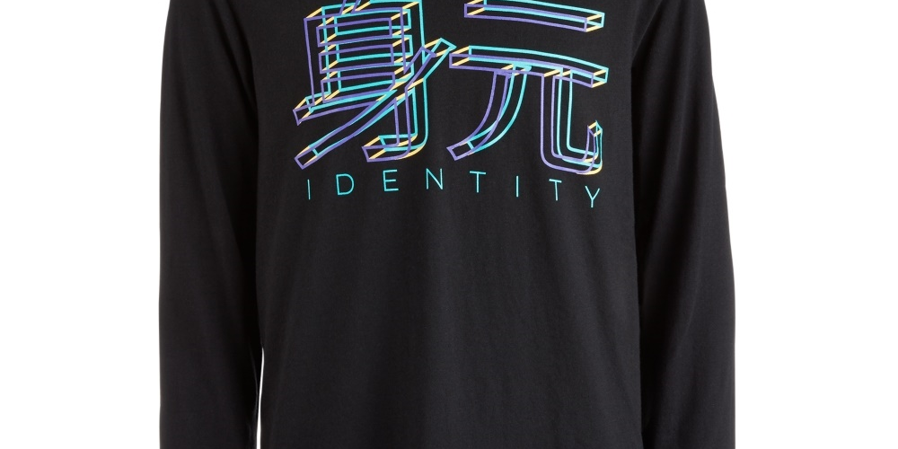 Ideology Big Boy's Graphic-Print Hooded T-Shirt Black Size Medium