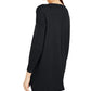 Style & Co Women's Ribbed Long Sleeves Sweater Black Size Petite Small