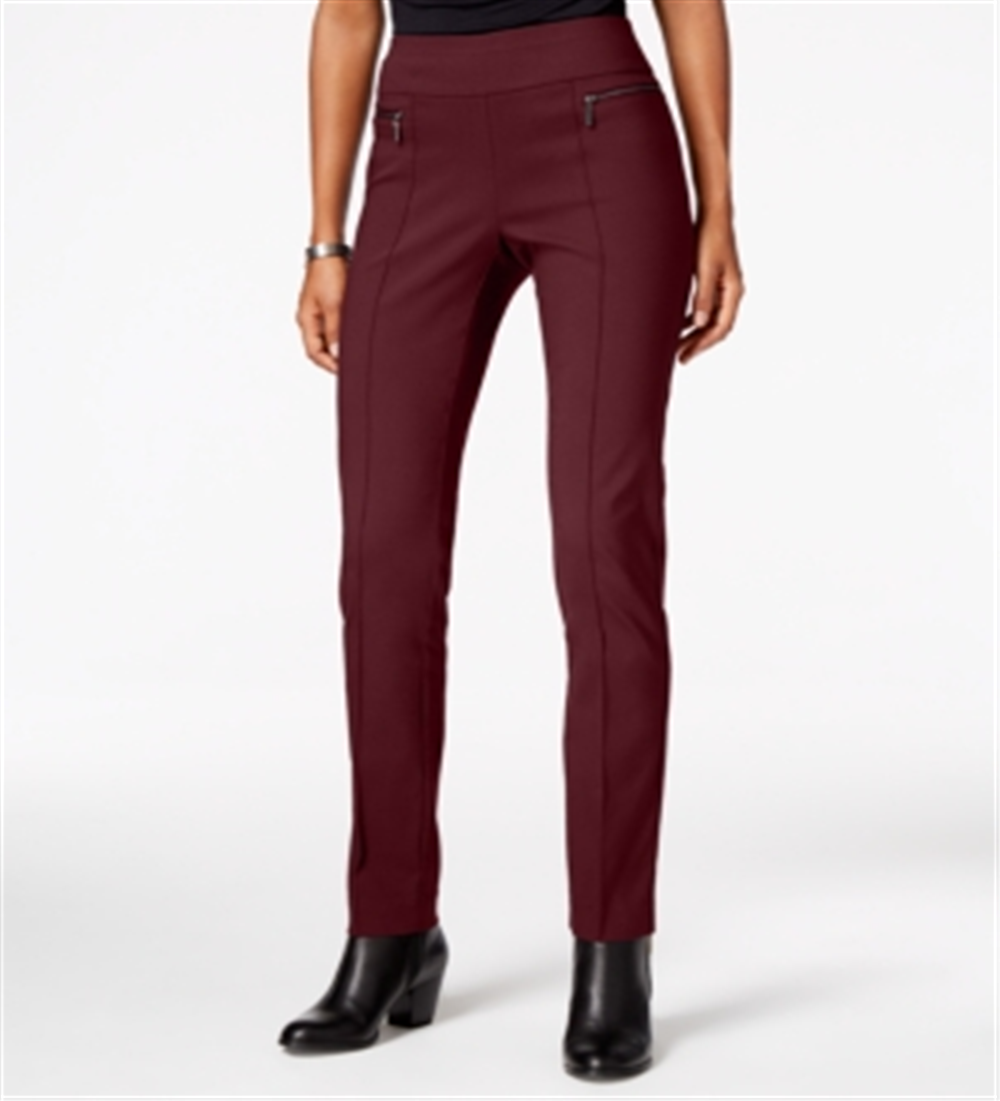 Style & Co Women's Pull on Skinny Pants Purple Size PP