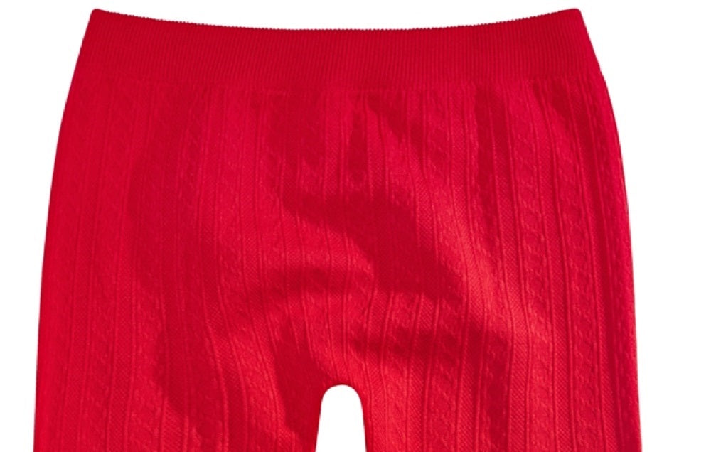 Epic Threads Big Girl's Cable Knit Leggings Red Size X-Large