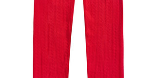 Epic Threads Big Girl's Cable Knit Leggings Red Size X-Large