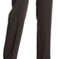 Style & Co Women's Straight Leg Tummy-Control Pants Brown Size 10 Petite