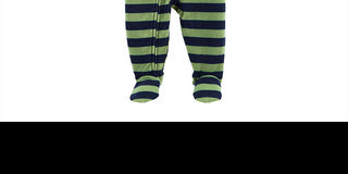 Carter's Boy's Stripe Walrus Fleece Footie Blue Size 2T