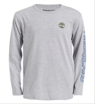 Timberland Big Boy's Bill Logo T Shirt Gray Size XL