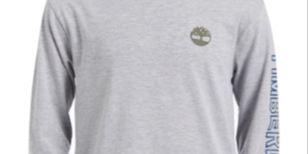 Timberland Big Boy's Bill Logo T Shirt Gray Size XL