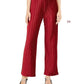 Alfani Women's Pleated Velvet Pants Red Size Petite S