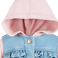 First Impressions Baby Girl's Hooded Denim Jacket  Blue Size 3-6MOS