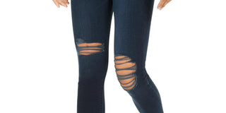 Hudson Women's Blue Heather Skinny Jeans Blue Size 26