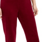 Karen Scott Women's Velour Pull on Pants Purple Size -Petite S/M