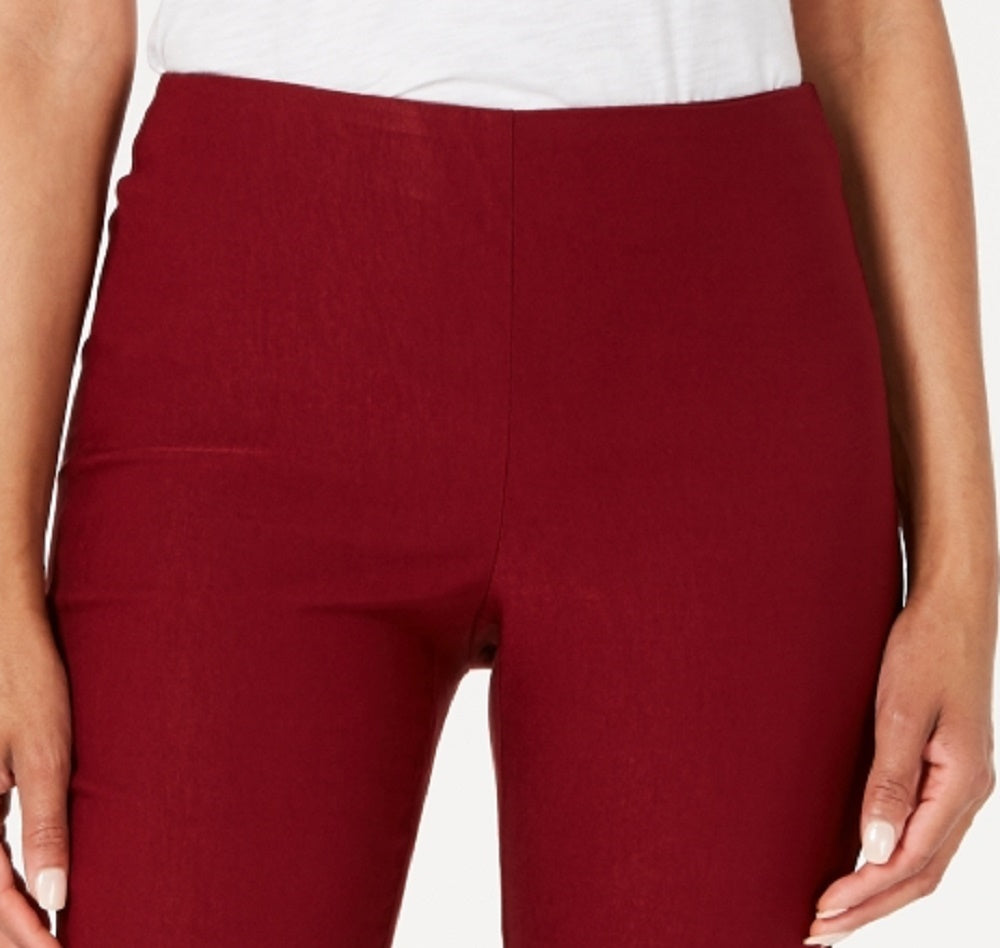 Charter Club Women's Chelsea Tummy Control Skinny-Leg Ankle Pants Wine Size 16