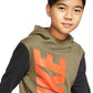 Nike Big Boy's Core Amplify Pullover Hoodie Rustcopper Size Small