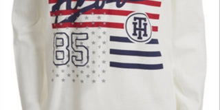 Tommy Hilfiger Big Boy's Dexter Logo T-Shirt White Size L