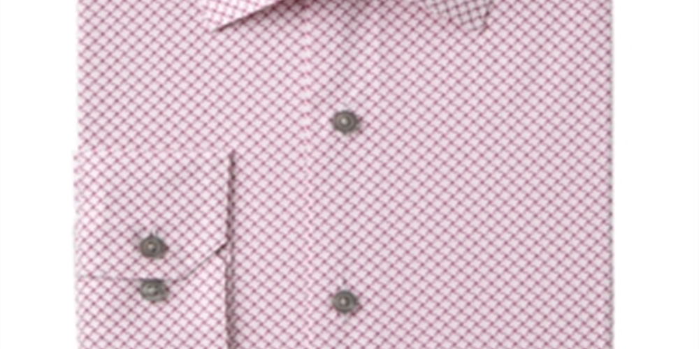 Alfani Men's Slim Fit Performance Stretch Easy Care Dress Shirt White/Blue Size S 14-14/5