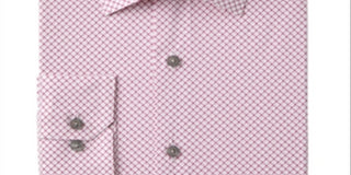 Alfani Men's Slim Fit Performance Stretch Easy Care Dress Shirt White/Blue Size S 14-14/5