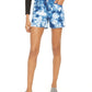 INC International Concepts Women's Tie Dyed Denim Shorts Blue Size 2