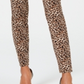 INC International Concepts Women's Animal Print Mid Rise Skinny Jeans Leopard Skin Size 8 Petite