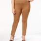 Style & Co Women's Plus SeaPonte Leggings Brown Size 14W