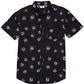 Billabong Men's Sundays Print Short Sleeve Button Down Shirt Black Size Small