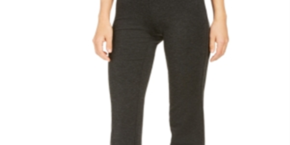 Style & Co Women's Heathered Ponte Pants Gray Size Petite XL